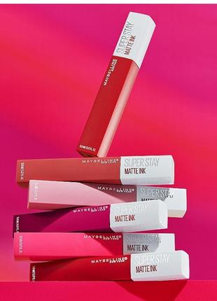 Стойкая матовая помада- блеск maybelline new york superstay