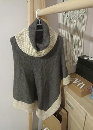 Пухнасте мохереве пончо one size 6