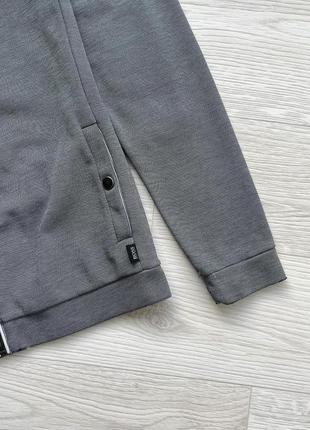 Олімпійка, светр на замок hugo boss slim fit full zip sweater grey3 фото