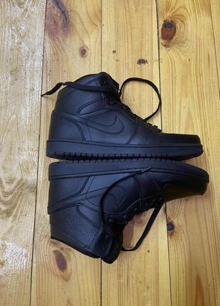 Зимові термо чоловічі nike air jordan black2 фото