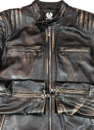 Belstaff moto leather jacket шкіряна куртка6 фото