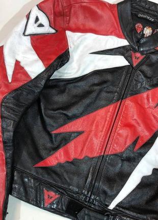 Dainese moto leather jacket racing мотокуртка5 фото