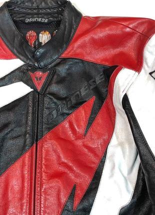 Dainese moto leather jacket racing мотокуртка8 фото