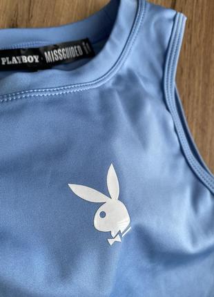 Майка с лого спортивная playboy3 фото