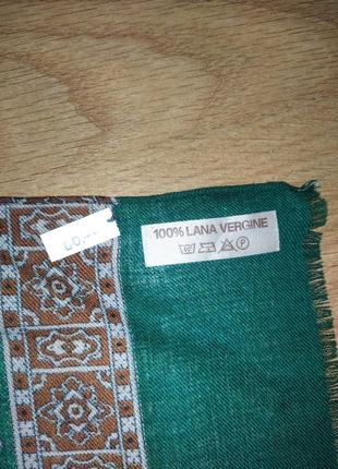 Borsalino шерстяной винтажный шарф кашне