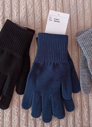Деми перчатки h&m, размер 8-14 лет.2 фото