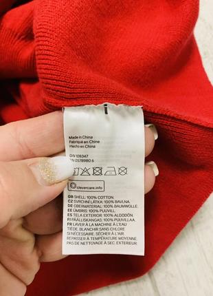 Стильное теплое красное платье на девочку 2-3 года h&amp;m4 фото