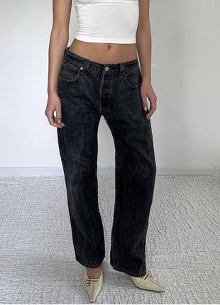 Джинсы черные оверсайз levi’s3 фото