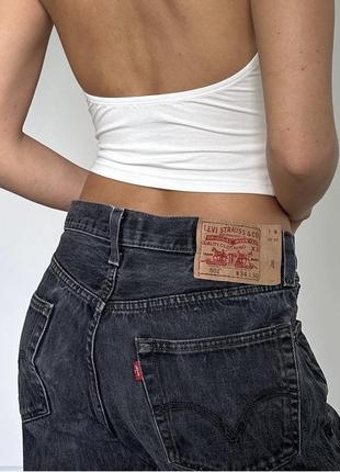 Джинсы черные оверсайз levi’s4 фото