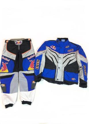 Red bull kini moto jacket pants racing vintage moto premium