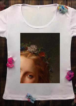 Женские футболки с принтом - картины
