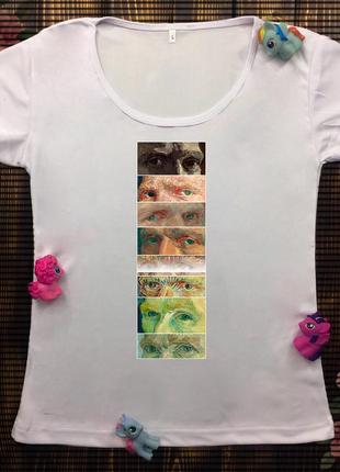Женские футболки с принтом - картины10 фото