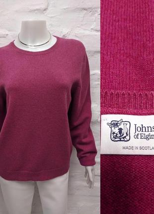 Johnstons of elgin scotland  элегантный джемпер из шерсти