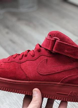 Кроссовки nike air force 1 mid red p.445 фото