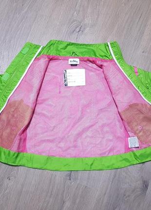 Куртка дитяча зелена як дощовик 8