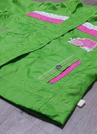 Куртка дитяча зелена як дощовик 4