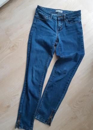 Скинные джинсы узкие джеггинсы на замочке снизу6 фото