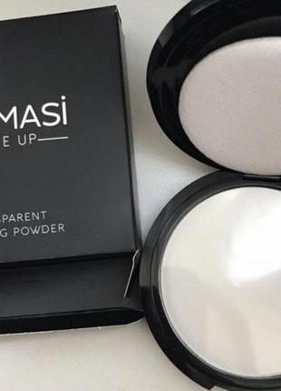 Новая прозрачная матирующая финишная компактная пудра transparent finishing powder, farmasi