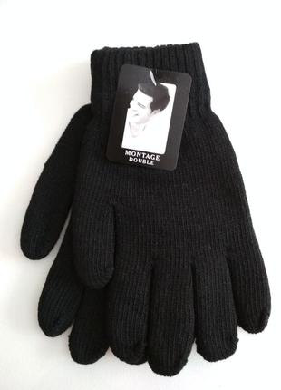 Розпродаж, рукавиці чоловічі шерстяні, зимові, подвійні, дуже теплі, довжина-23см