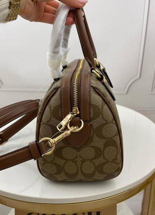 Сумка брендова coach rowan logo satchel оригінал на подарунок дружині/дівчині3 фото