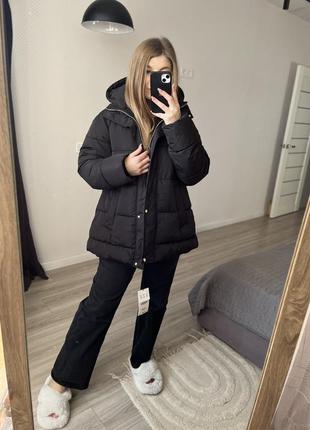 Цену понижена теплая зимняя куртка пуховик zara7 фото