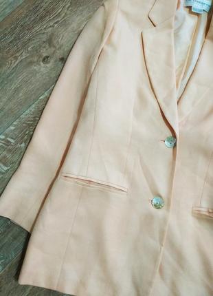 Персиковый жакет пиджак4 фото