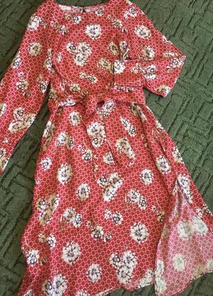 Amisu шикарне плаття платье в цветы