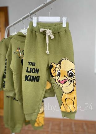 Теплый костюм zara lion king для мальчика4 фото