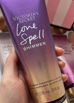 Лосьон для тела victorias secret love spell shimmer