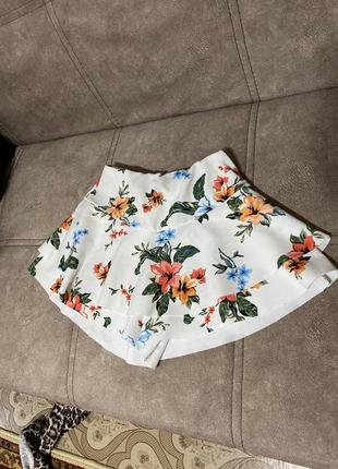 Стильні міні шорти, молочна спідниця-шорти, юбка-шорти2 фото