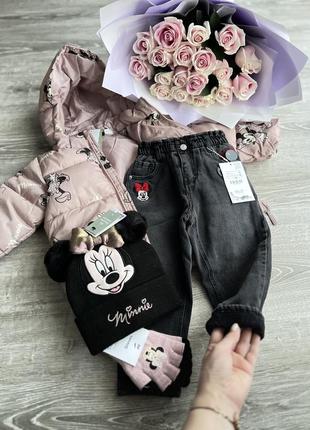Новая шапочка minnie и рукавчики