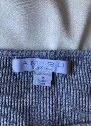 Серый свитер с завязками amisu5 фото