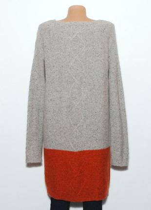 Шерстяное вязаное платье-туника  oversize6 фото