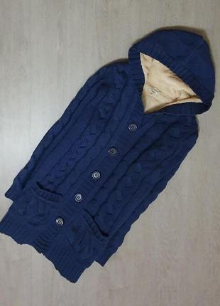 Продається в'язаний жіночий кардиган, пальто з утеплювачем leleka-textile