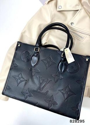 Сумка шоппер louis vuitton на молнии короткие ручки8 фото