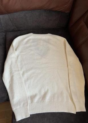 Вовняний светр tommy hilfiger оригінальний молочний  , новий4 фото