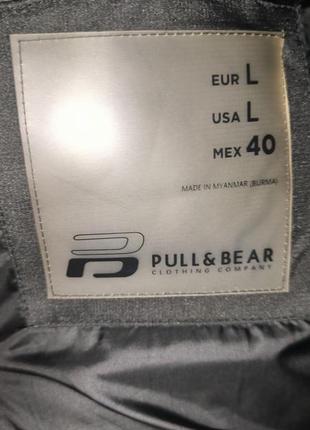 Зимова куртка l.  pull & bear. довга4 фото