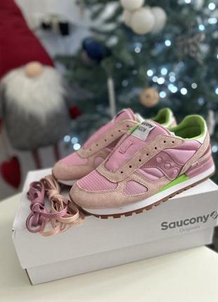 Кроссовки оригинал saucony shadow розовые3 фото