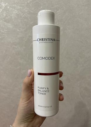 Тоник очистки и баланс christina comodex purify &amp; balance toner 300ml