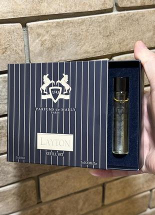 Parfums de marly layton edp, оригинальный рефил, 10ml, новый!1 фото