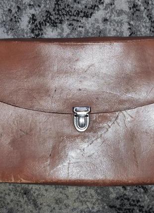 Кожаная фирменная винтажная сумочка органайзер на пояс плечо.jos.foppa.ag.germany.