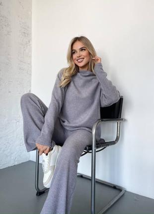 Жіночий теплий костюм,вʼязаний,вязаный костюм,прогулянковий костюм,прогулочный костюм,трик...