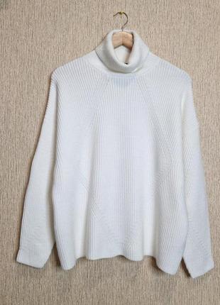 Белоснежный свитер, джемпер свободного кроя marks &amp; spencer, оригинал 
размер l
