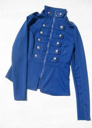 Стильный синий пиджак стиля balmain2 фото