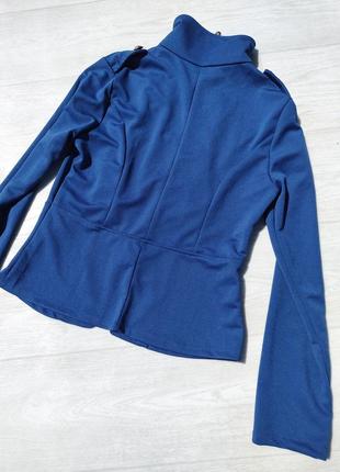 Стильный синий пиджак стиля balmain6 фото