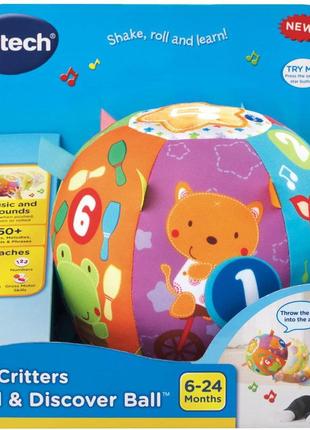 Vtech інтерактивний музичний м'яч, що розвивається lil' critters roll and discover ball