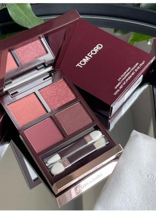 Палетка теней tom ford eye color quad eyeshadow palette cherry smoke2 фото