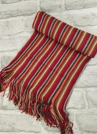 Мужской вязаный шарф