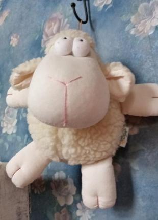 Мягкая игрушка овечка эко овца шерпа тедди1 фото