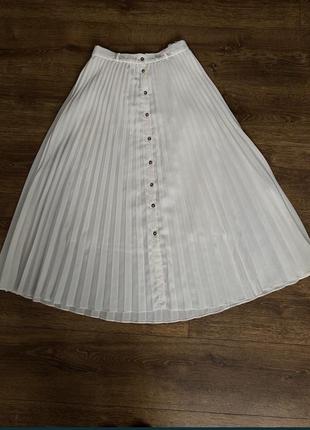 Плиссированная юбка миди2 фото